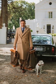 AK MC Pure Camel Hair Polo Overcoat - Alexander Kraft Monte Carlo