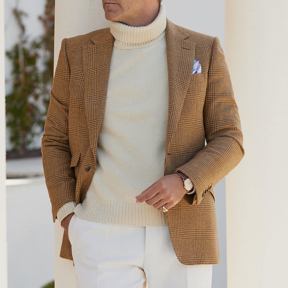 AK MC Caramel Light Tweed Jacket - Alexander Kraft Monte Carlo