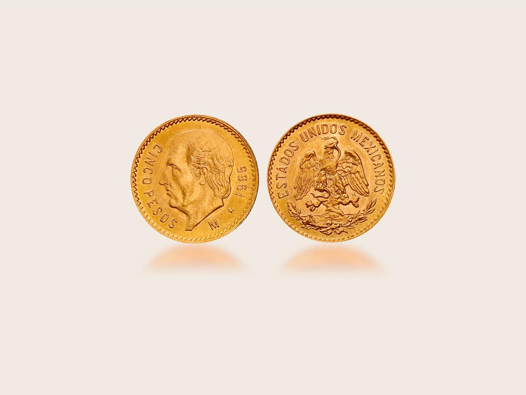 5 Pesos Oro Messicano: Peso Fino, Premio sullo Spot e Quando Sceglierlo Rispetto al 50 Pesos
