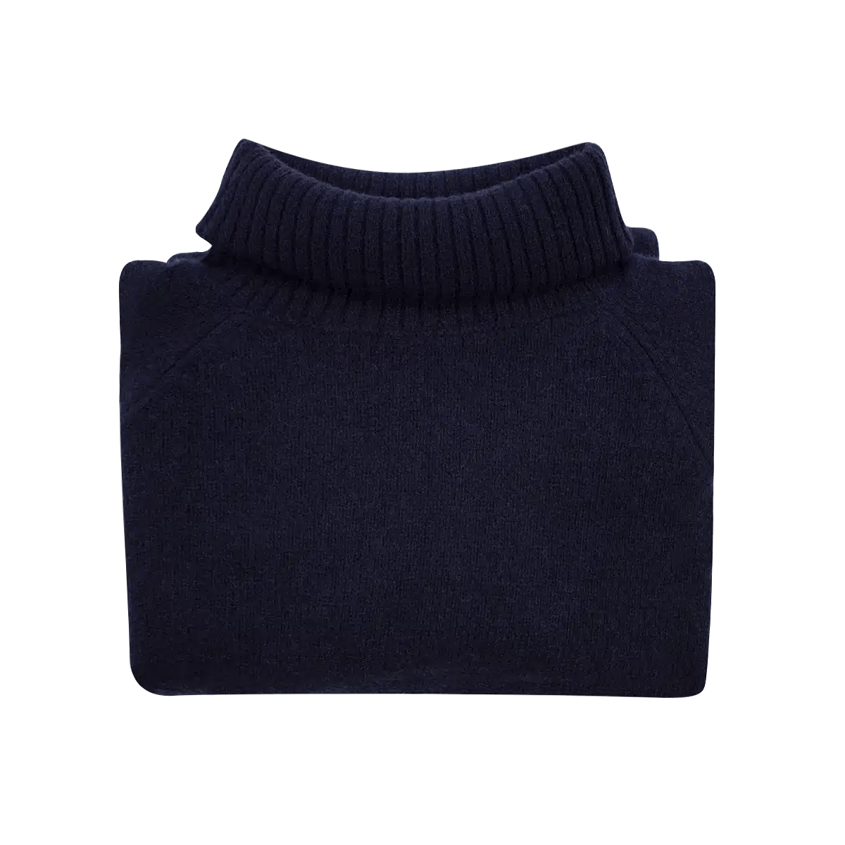 argue WOOL CASHMERE HOLE SWEAT KNIT 紺 Oversized merino/cashmere sweater in navy — Y-0008 | YACAIA