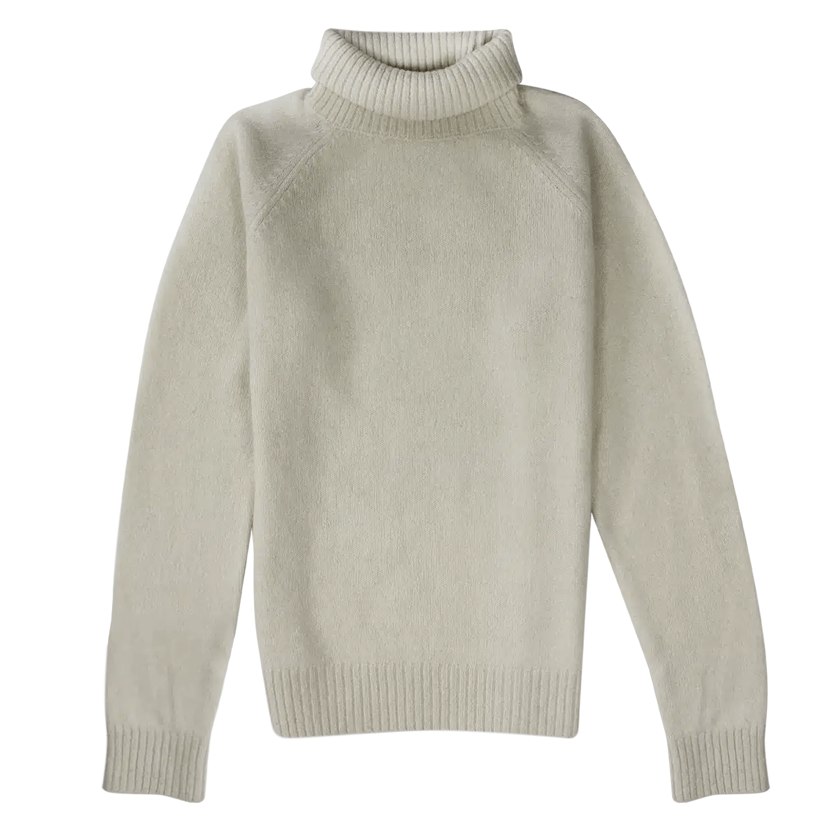 AK MC Women's roll neck pure cashmere sweater in ecru - Alexander
