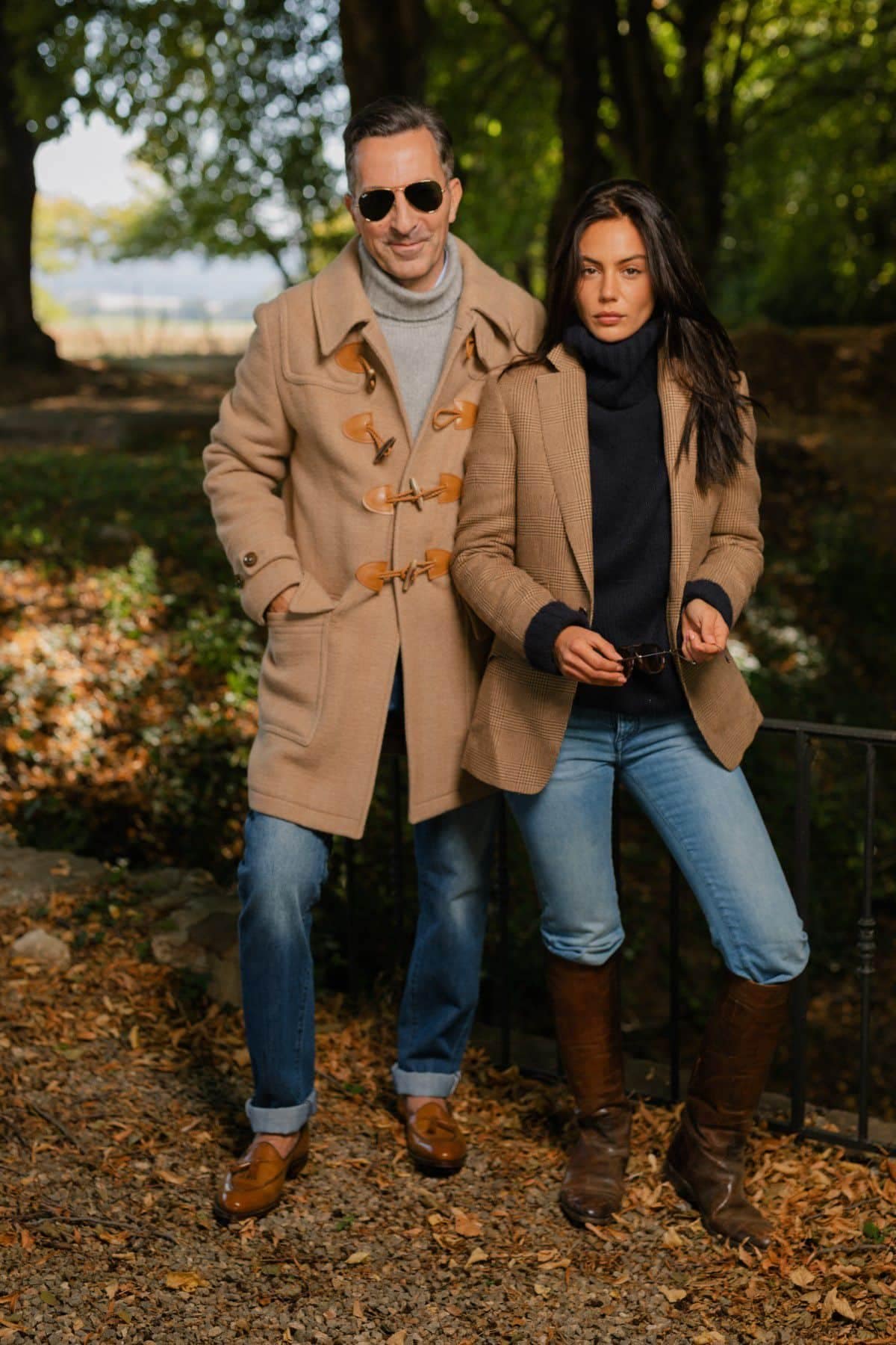 ジャケット・アウター argue COTTON NYLON M-65 HALF COAT/CAMEL AK MC Men's Contemporary Duffel Coat in Caramel Camel Hair