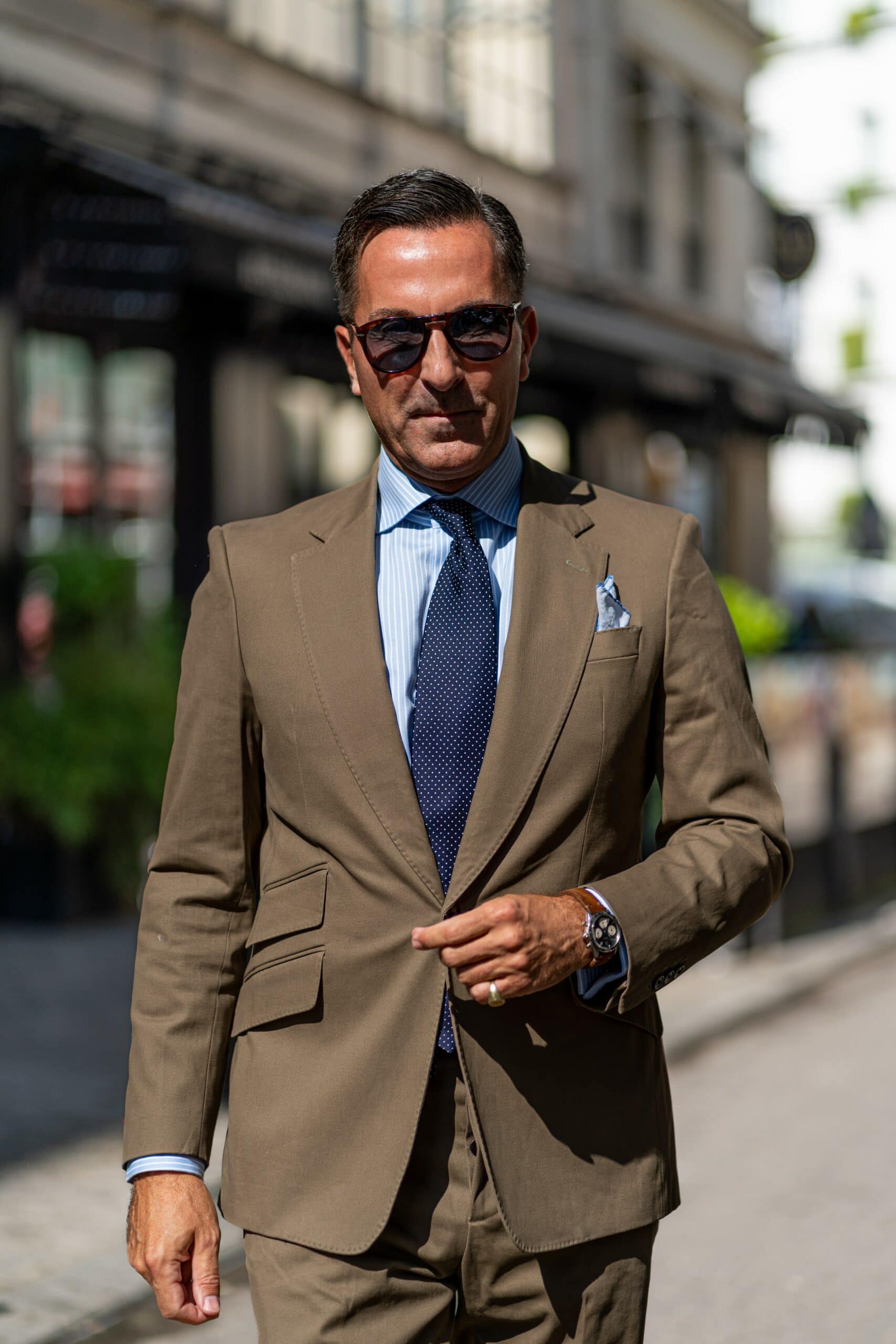 AK MC Khaki cotton drill Signature jacket - Alexander Kraft Monte