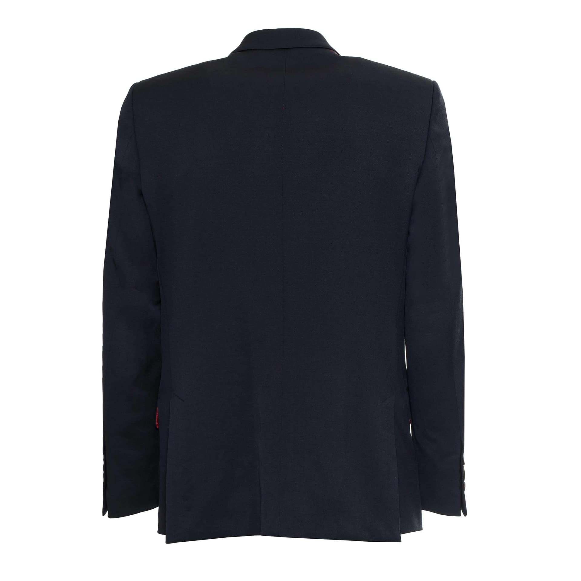 AK MC Signature jacket in textured navy worsted wool - Alexander