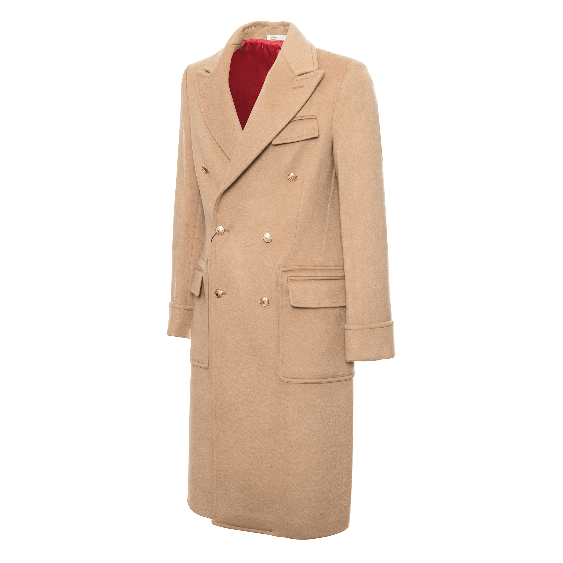 AK MC camel wool/cashmere Bridge coat - Alexander Kraft Monte Carlo