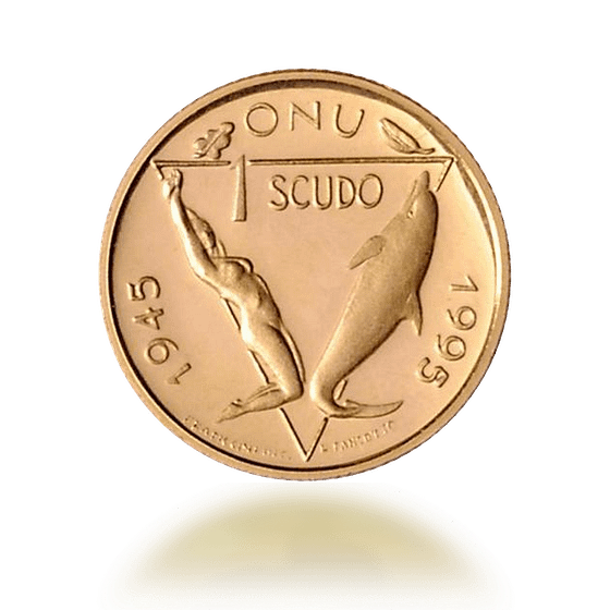 1 Scudo San Marino 50 Anniversario ONU