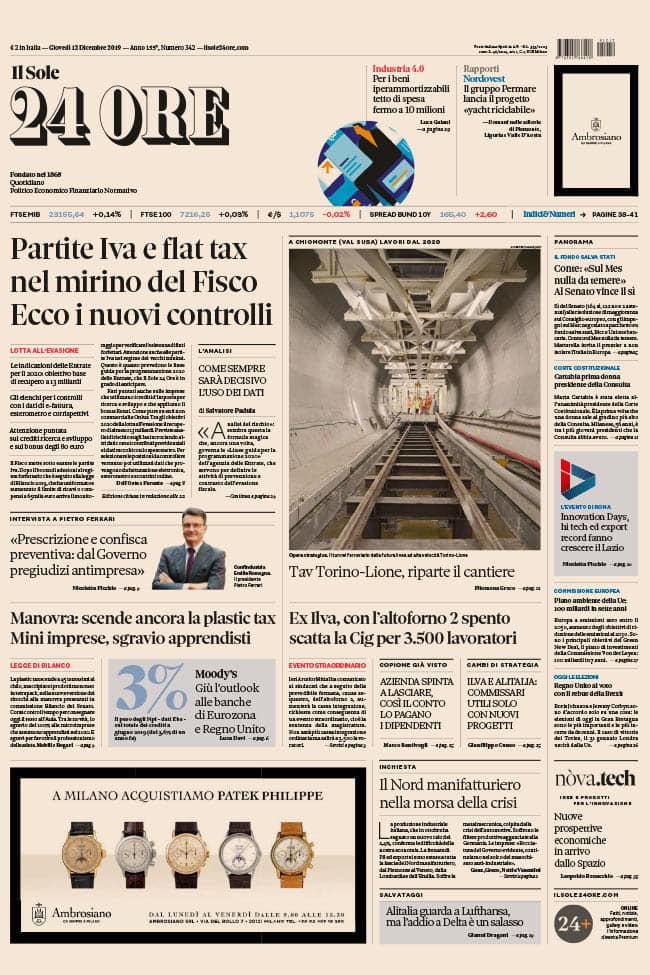 Il Sole 24 Ore — pagina 1