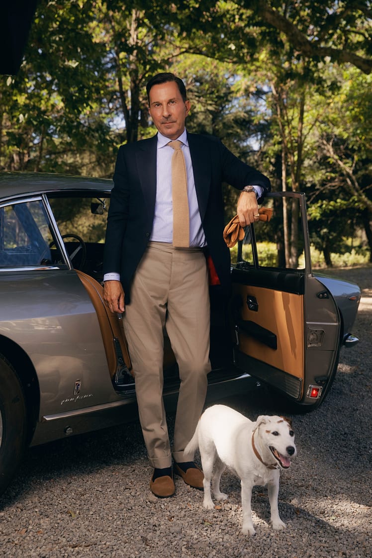 AK MC Kaki Cotton-Linen Contemporary Gurkha Trousers
