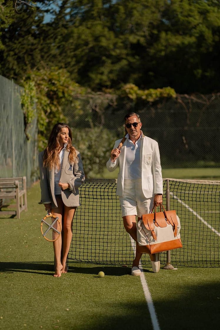 AK MC Tennis Blazer Jersey Cotton Cream