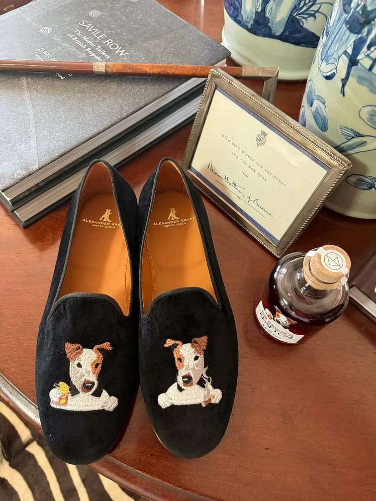 AK MC Kraftoni Black Velvet Albert Slipper