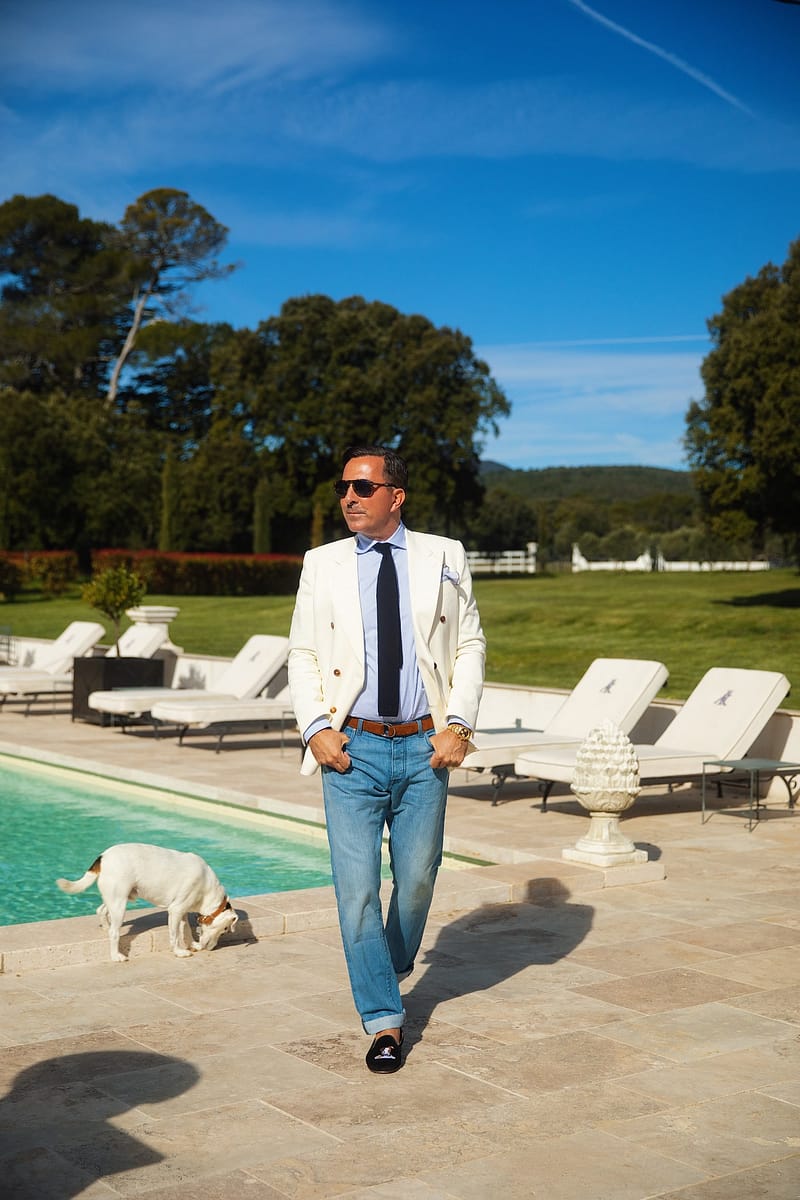 AK MC Blue Denim Perfect Jeans - Alexander Kraft Monte Carlo