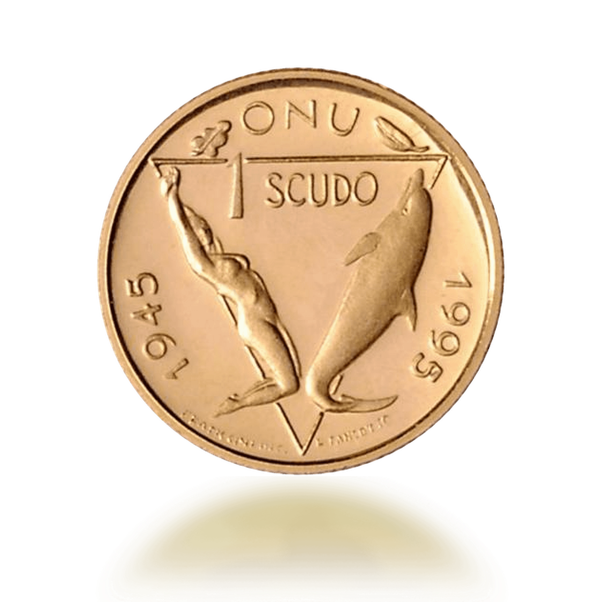 1 Scudo San Marino 50 Anniversario ONU